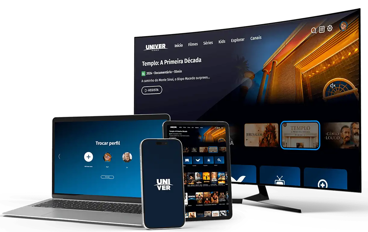 Univer Video on TV, laptop, tablet and phone